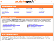 Tablet Screenshot of modulosgrado.com